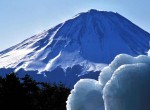 「氷柱と富士山」