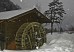 雪の舞水車小屋