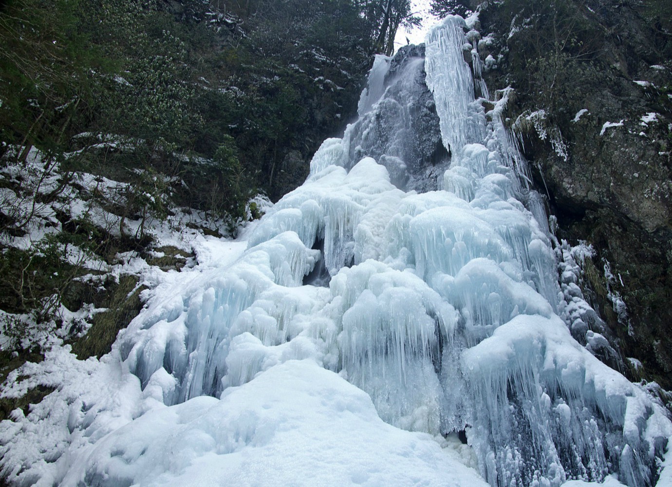 氷瀑の「御船の滝」