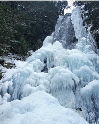 氷瀑の「御船の滝」